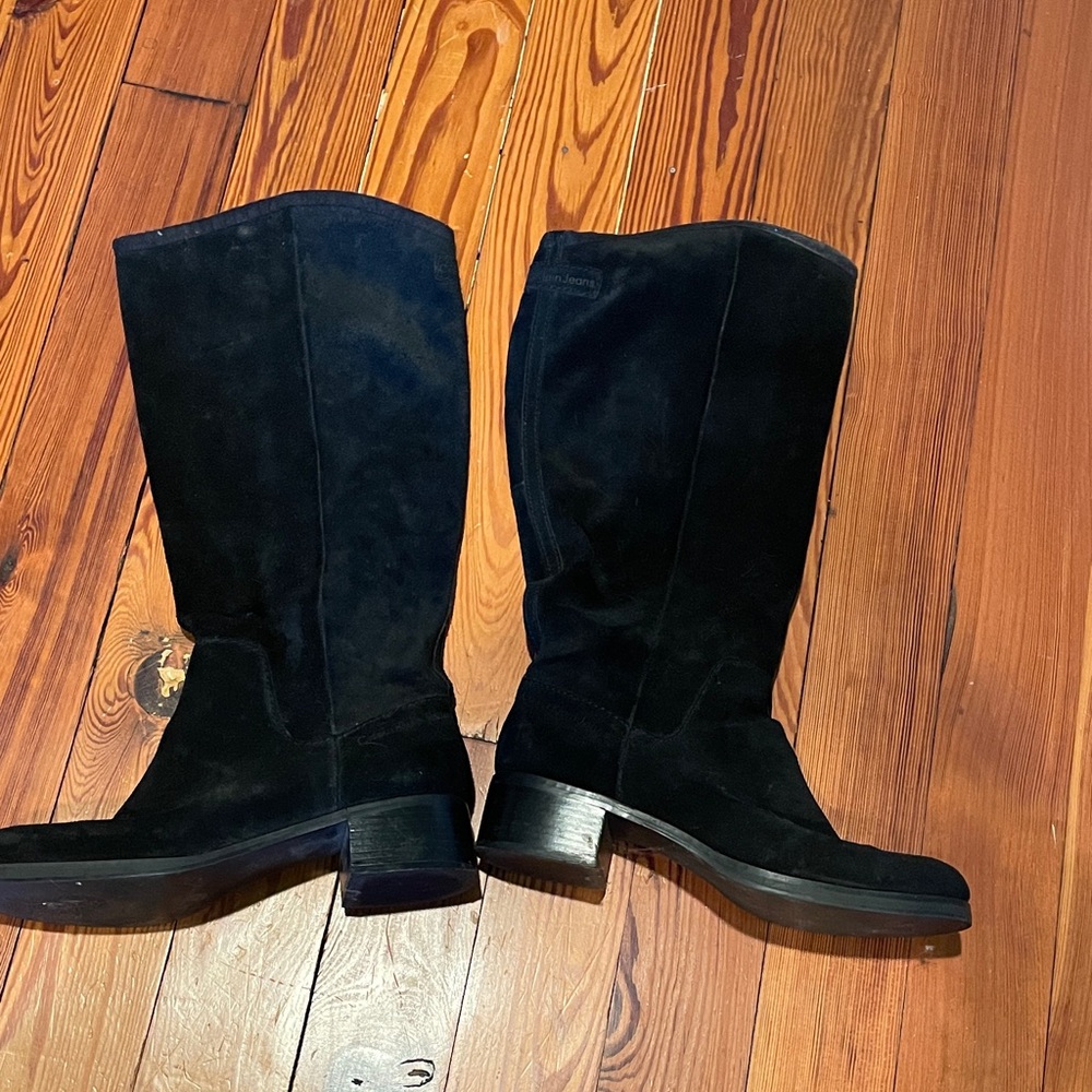 Calvin Klein Black Boots Size 10